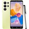 QrZrQ Smartphone economico, display da 5,0 pollici, 16GB ROM (128GB scalabile), Android 9.0, telefono dual SIM con doppia fotocamera, WIFI/GPS/Bluetooth/Face Unlock (Q24Ultra-Yellow)