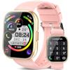 aycy Smartwatch Uomo Donna con Effettua/Risposta Chiamate, 1,85'' Orologio Smartwatch, 112 Modalità Sportive Smart Watch con Contapassi/Cardiofrequenzimetro, IP68 Fitness Tracker per Android iOS, Rosa