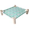 ETOPARS Cuccia Rialzata per Cani e Gatti, Lettino da Campeggio Portatile per Gatti, Lettino per Gatti Estate, Letto in Legno Antiscivolo Lavabile in Rete Traspirante per Gatti (Stile 25)