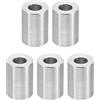 PATIKIL M5 Distanziali in Alluminio, 5pz Distanziali Metallici in Alluminio 5,2mm ID x 10mm OD x 14mm L Distanziali Alluminio a Vite Separata Rotondi per Viti 1/5 M5