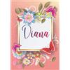 Independently published Diana: Taccuino A5 | Nome personalizzato Diana | Regalo di compleanno per moglie, mamma, sorella, figlia | Design: farfalla | 120 pagine a righe, piccolo formato A5 (14.8 x 21 cm)