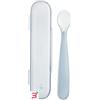 CHICCO (ARTSANA SPA) CHICCO CUCCHIAIO SILICONE CON CASE GRIGIO 6 MESI+