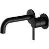 Keuco Plan Blue rubinetto lavabo a parete, 53916370201, Plan Blue nero opaco [Rubinetteria Bagno > Rubinetteria Lavabo]