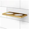 Viverso x add supporto a parete per dispenser per sapone, portasaponetta, bicchiere, mensola in silicone, VA1401BG, x add oro spazzolato [Accessori Bagno > Accessori per Accessori Bagno]