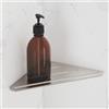 Viverso x match Flat mensola doccia angolare La: 280 A: 3 P: 150 mm, VU6002BS, x match acciaio inox spazzolato [Accessori Bagno > Mensole Doccia]