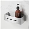 Viverso x match portaoggetti doccia La: 220 A: 70 P: 110 mm, VU6003PS, x match acciaio inox levigato/bianco [Accessori Bagno > Mensole Doccia]