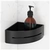 Viverso x match portaoggetti doccia angolare, La: 220 A: 70 P: 170 mm, VU6004MB, x match nero opaco [Accessori Bagno > Mensole Doccia]