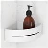 Viverso x match portaoggetti doccia angolare, La: 220 A: 70 P: 170 mm, VU6004MW, x match bianco opaco [Accessori Bagno > Mensole Doccia]