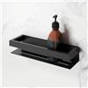 Viverso x match design portaoggetti doccia La: 300 A: 60 P: 95 mm, VU6005MB, x match nero opaco [Accessori Bagno > Mensole Doccia]
