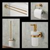 Viverso x sense set accessori bagno 4 in 1, VR3000BG+VR2100BG+VR1000BG+VR4400BG, x sense oro spazzolato [Accessori Bagno > Set di accessori da bagno]