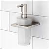 Viverso x add dispenser per sapone con supporto a parete, VU9400XX+VU9500BN+VA1400BN, x add [Accessori Bagno > Portasapone]