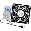 AYPOHU USB Cabinet 80mm Fan Silenzioso Ventola di Raffreddamento Sistemi Con 0-60℃ Controllo Della Temperatura Per I Gabinetti Del Teatro Casa Computer