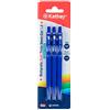 Kathay 86232830 - Set di 3 penne Soft Semi gel, blu, 1 mm, retrattile