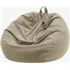 Nobildonna Pouf per bambini e adulti, solo fodera (senza imbottitura) per divani di peluche, 110 x 89 cm (rosso vino)