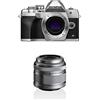 Olympus OM-D E-M10 Mark IV Fotocamera Con Sistema Micro Quattro Terzi, Sensore Da 20 MP + M.Zuiko Digital Obiettivo 14-42mm 1:3.55.6 II R
