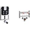 GROHE Modulo per Vaso Sospeso con Cassetta da 80 mm, Grigio/Nero 38729000 & 38703000 Modulo per Bidet Sospeso, Grigio (Argento)