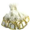 POFET 500pcs Bianco Gioielli Cartellini Prezzo Abbigliamento Display Tag Regalo Messaggio Carta Scrivibile Quadrato Prezzo Etichetta con Hanging String
