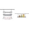 Tescoma 900056 Monti Portarotoli da Cucina, 33 cm per 3 Rotoli & 900030 Monti Mensola, 45x15 cm