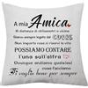 aligarian Amica Regalo Migliore Amica Copricuscino Amici Regali per Aimca Cuscino Copertura Ispiratore Regalo per Donna Ragazze Regalo di Laurea Regali di Compleanno Natale(Cuore-A)
