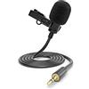 ayex Microfono Lavalier perfetto per videocamera e PC per interviste live streaming riunioni e vlog LV-1