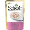 Schesir Cat Soft Adult in jelly 85 gr - Filetti di Pollo con Prosciutto - Confezione da 20 pezzi - Cibo umido per gatti