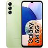 Samsung Galaxy A14 5G Smartphone Android, Display LCD FHD+ 6.6, 4GB RAM, 128GB Memoria interna espandibile, Batteria 5.000 mAh, Light Green [Versione italiana]