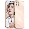 JIEZUIMEI Cover per Samsung Galaxy M32 4G Custodia, Soft TPU Silicone Galvanotecnica Phnom Penh Custodia, Ultra Sottile Antiurto & AntiGraffio Cover per Samsung Galaxy M32 4G Rosa