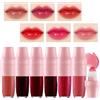 YIBABY 6 Colori Rossetto Liquido, Tinta Labbra a Lunga Tenuta, Rossetto Multiuso e Blush Per Guance, Colore Intenso e Vibrante, No Transfer, Rossetto Rosso