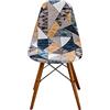 Chickwin Coprisedie Scandinavo, Stile Geometrico Coprisedia Elasticizzati con Schienale 1 2 4 6 Pezzi, Fodere per Sedie da Sala da Pranzo Fodere Coprisedia Antiscivolo (2 Pezzi,Stile Vintage)