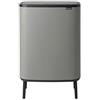 Brabantia Pattumiera Bo Touch Bin Hi, 2 x 30L, Calcestruzzo minerale grigio