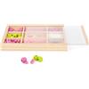 Small Foot 11727 Perline da infilare Set da bricolage con Perline in Legno e Pendenti, Varie Forme e Colori, per Bambini a Partire dai 3 Anni