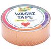 folia 26103 Washi Tape, Hot Foil Rose Gold Strisce, ca. 5 m X 15 mm