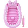 Zwxqe Bagnetto Gonfiabile | Vaschetta Per Bambini Portatile | Lavabo Doccia | Vaschetta Da Bagno Pieghevole Per Bambini, Vasca Da Bagno Per Da Viaggio, Vasca Da Bagno Pieghevole Per Bambini