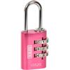 Kasp K10520PIND Lucchetti a combinazione, alluminio, 20 mm, rosa
