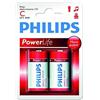 Philips 0568068 Powerlife Batteria, 2 Pezzi con Blister