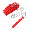 Kink Collar with Leash Red