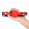 Kink Silicone Ball Gag 4cm Red