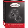 Malesation Cock Ring Set Beginner Black
