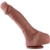 HiSmith HSA88 Ultra Realistic Dual-Density Silicone Dildo KlicLok 30cm Brown