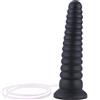 HiSmith HSW03-L-F Squirting Tower Shape Silicone Dildo Anal Toy KlicLok 26cm Black