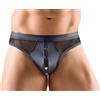 Svenjoyment Tight Matte Look Thong with Net 2111730 Black XXL