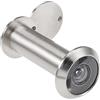 QUARKZMAN 66,5mm Spettatore Spioncino x 1pz Ottone Spazzolato Satinato Cromo per Sicurezza Porta, [Tono argento]