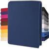CelinaTex Lucina lenzuolo elasticizzato cotone 180x200-200x200 cm blu scuro