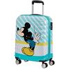 American Tourister Wavebreaker Disney - Spinner S, bagagli per bambini, 55 cm, 36 L, multicolore (Mickey Blue Kiss)