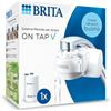 BRITA ON TAP V incl. 1 x filtro acqua rubinetto V (4 mesi) - riduce cloro, PFAS, piccole particelle e metalli - indicatore durata filtro manuale