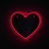 HOME DECO FACTORY, LA0079, Specchio LED Neon Heart, Illuminazione Decorativa Moderna, Design Romantico, Ideale per Soggiorno o Camera da Letto, Ambiente Personalizzabile, Rosso, 60x40 cm