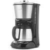 Petra Macchina da Caffe Filtro - 1L Macchina per Caffe Americano, Caraffa in Acciaio Inox, Display Digitale, Controllo della Forza del Caffe Compatibile con Caffè Macinato, 800W, PT6162VDE