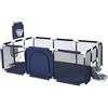 YAZOCO Box Bambini Maglia Traspirante Recinto Per Bambini Con Telaio da Basket Giochi Neonato Interno o Esterno