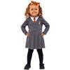 amscan 9914624 - Costume da Hermione Granger per bambine con licenza ufficiale per la Giornata Mondiale del Libro, età: 12-18 mesi