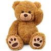 LotFancy Orso Peluche 50 cm, Orsetto Peluche, Orsacchiotto Peluche Morbido Farcito Teddy Bear Simpatici Animali di Peluche per Bambini e Neonati Colore Marrone